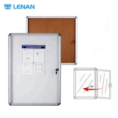 Shatterproof 3mm enclosed magnetic white board wall mount lockable notice board acrylic sheet bulletin board