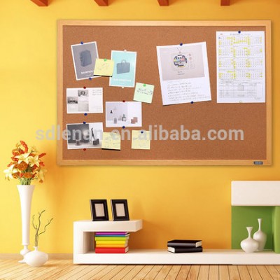 Shunde customized size modern cheap mdf wood office cork soft board decorations