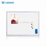 Office supplies 10 mm aluminium frame magnetic dry erase surface combination cork notice white board with mounting hooks