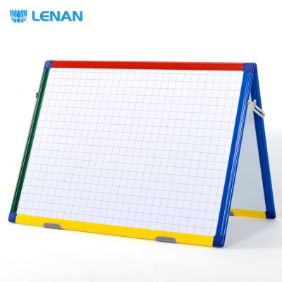 Folding week learning planning double side magnetic desktop writing drawing board erase whiteboards with grid